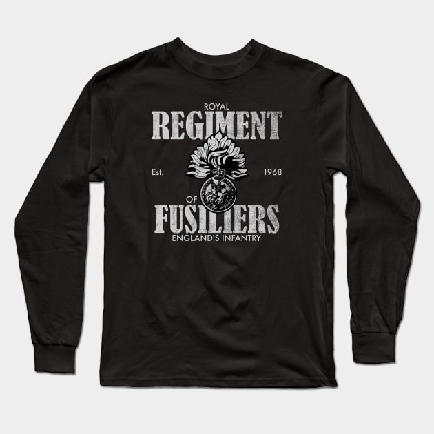 Royal Regiment of Fusiliers (distressed) Long Sleeve T-Shirt by TCP